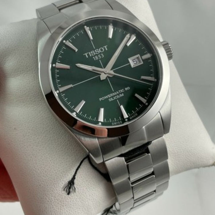 Tissot Gentleman Powermatic 80 Silicium Green Dial Men’s Watch t127.407.11.091.01 -Swiss Factory