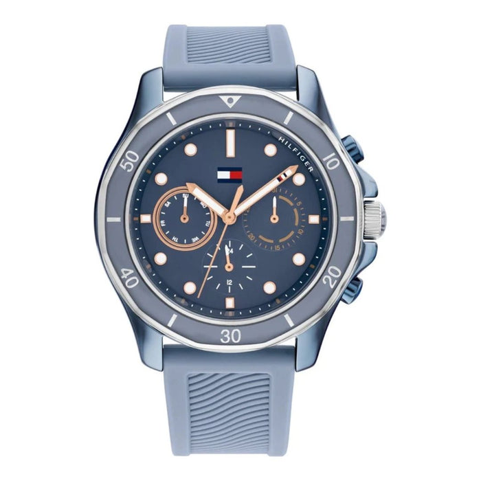 Tommy Hilfiger Blue Silicone Chronograph Watch 1782571 - Authentic