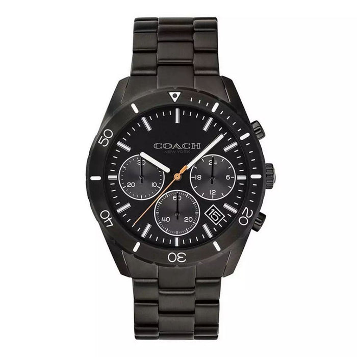 Coach Men’s Chronograph Black Stainless Steel Watch 14602386 - Authentic