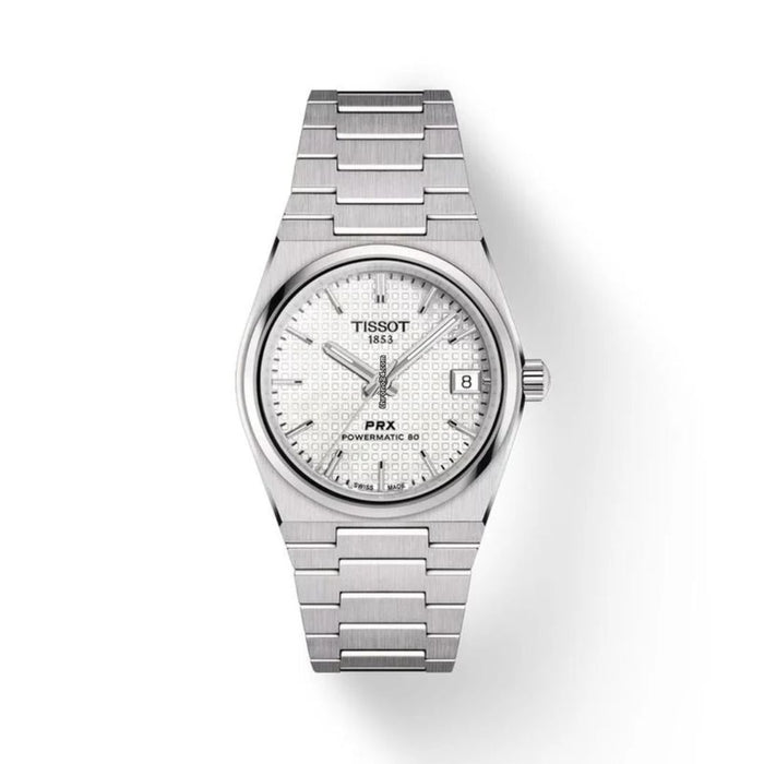 Tissot PRX Powermatic 80 – White Textured Dial (35mm) t137.207.11.111.00 - Swiss Factory