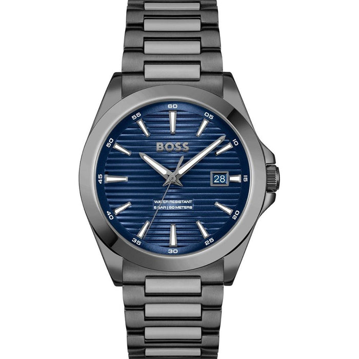 BOSS Velocity Steel Blue Automatic – Stainless Steel 1514175 - Authentic