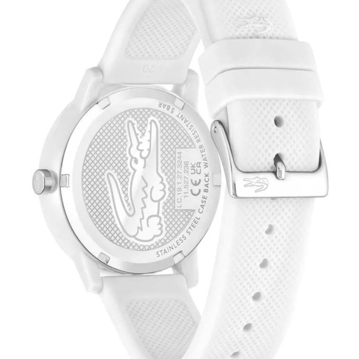 Lacoste 12.12 Kids White Silicone Watch 2011069 - Authentic