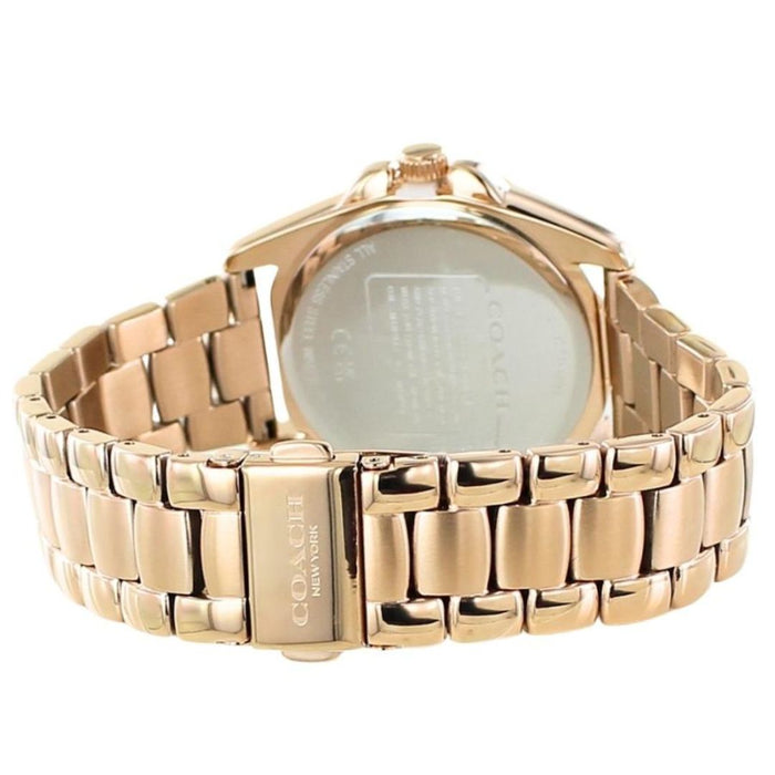 Coach Rose Gold Women’s Watch with Mother of Pearl Dial & Crystal Accents 14504110 - Authentic