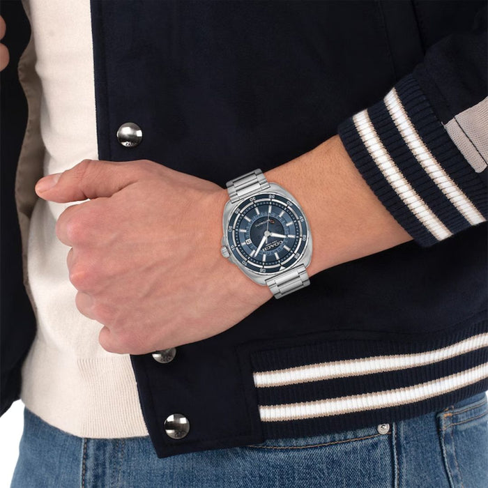 Coach Automatic Stainless Steel Men’s Watch – Blue Dial & Steel Bracelet 14602711 - Authentic