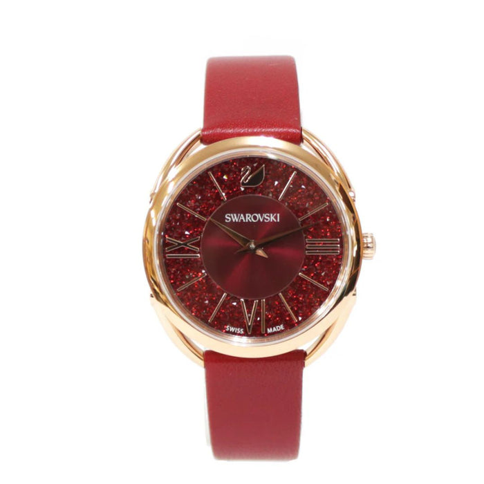 Swarovski Women’s Rose Gold Red Crystal Watch – Swiss Made 5519219 - Authentic