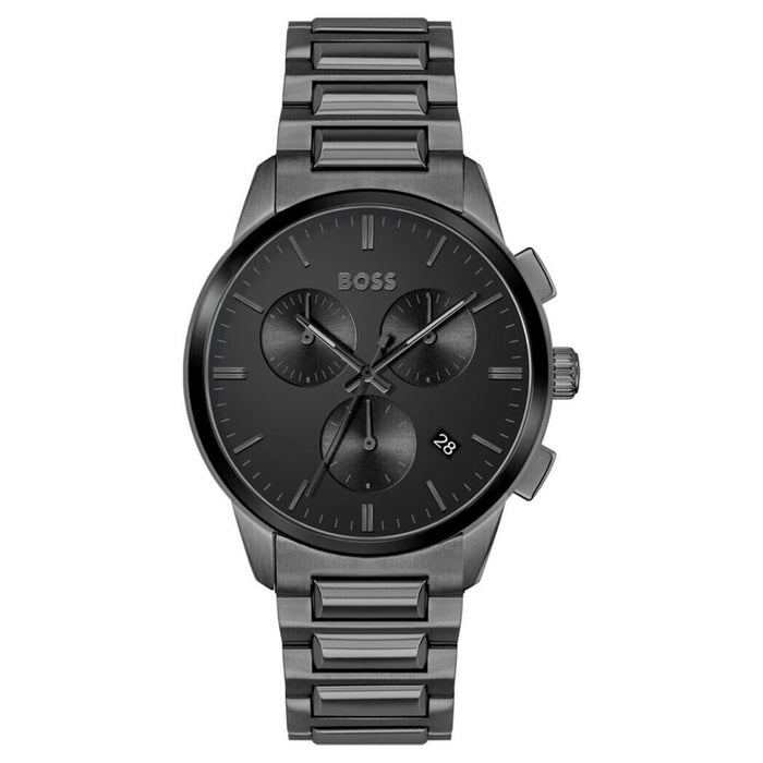 Hugo Boss Black Chronograph Men’s Watch – Stainless Steel Bracelet 1513929 - Authentic