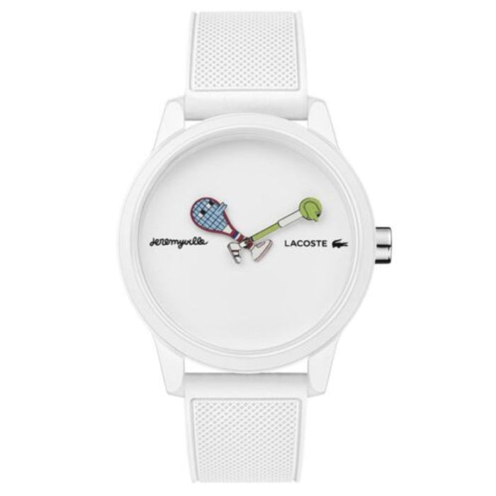 Lacoste x Jeremyville Limited Edition White Watch - 2011072 - Authentic
