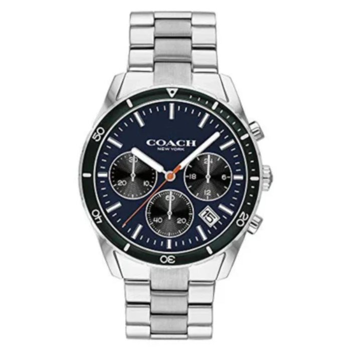 Coach Men’s Chronograph Stainless Steel Watch – Sport Luxury Design 14602383 - Authentic
