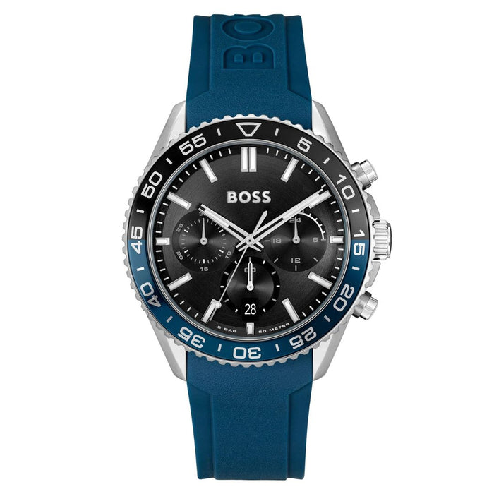 Hugo Boss Men’s Sport Chronograph Watch – Black Dial | 50M Water Resistant 1514245 - Authentic