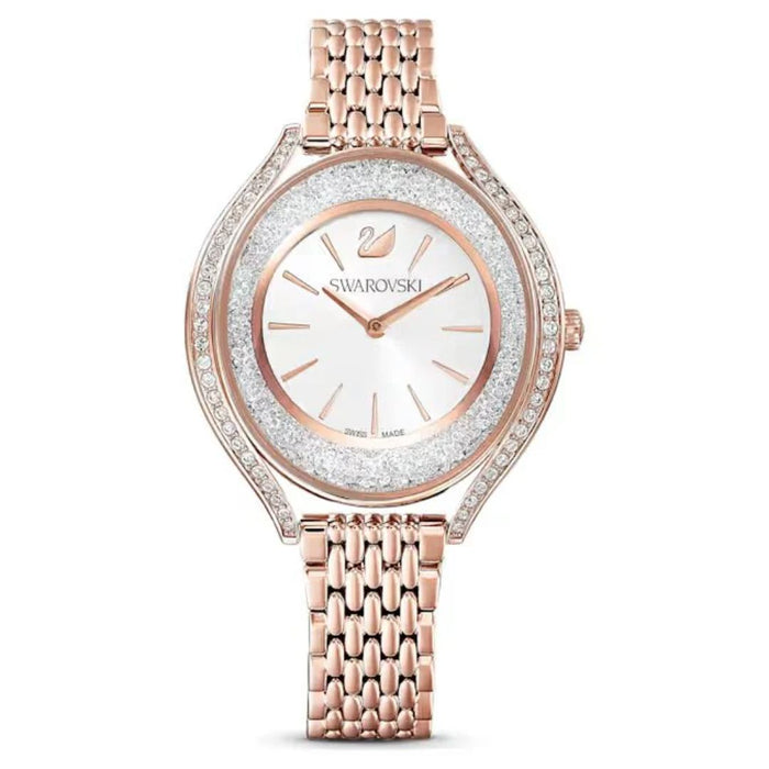 Swarovski Women’s Swiss Made Crystal Bezel Watch - Rose Gold 5519459 - Authentic