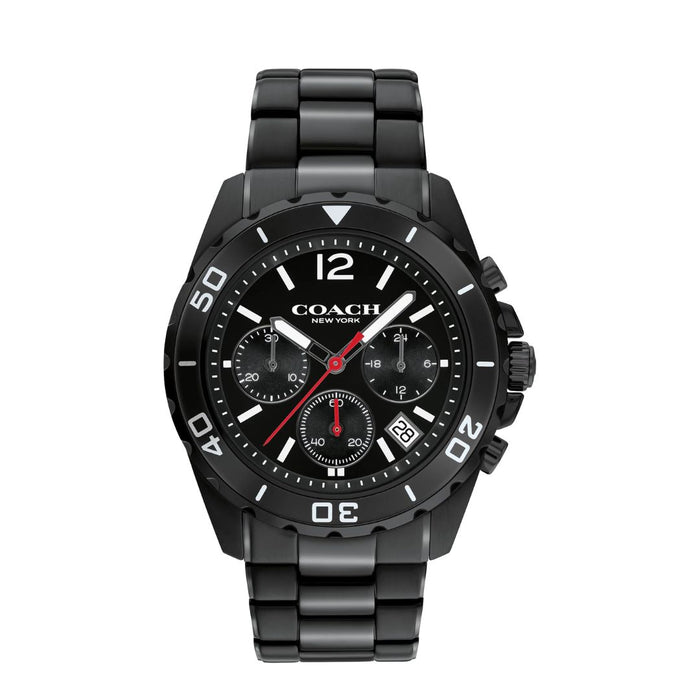 Coach Men’s Chronograph Stainless Steel Watch – Sport Luxury Design 14602554 - Authentic