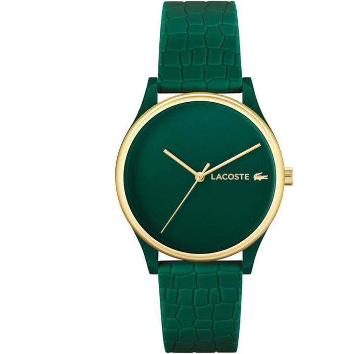 Lacoste Moon Green Dial & Silicone Strap Women’s Watch - 2001247 - Authentic