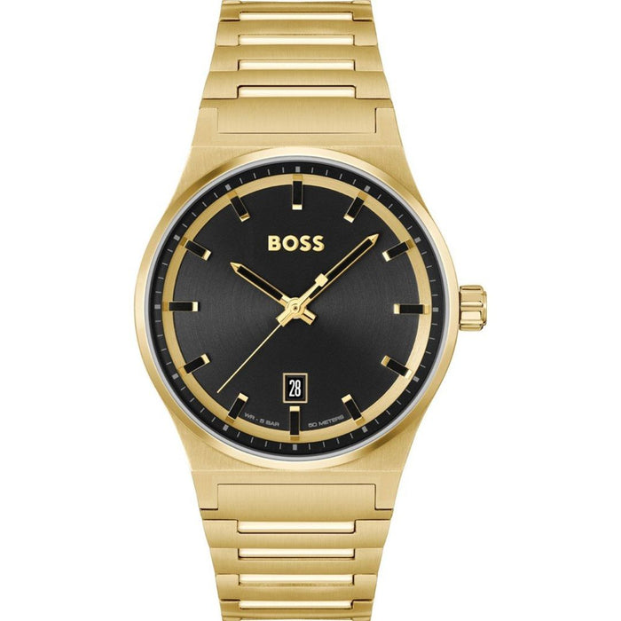 BOSS Pioneer Gold Black Dial Men’s Watch – HB 1514077 - Authentic