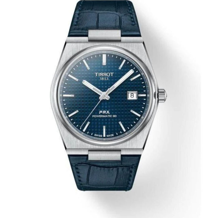 Tissot PRX Powermatic 80 Blue Dial Automatic – Leather Strap Edition T137.407.16.041.00 - Authentic