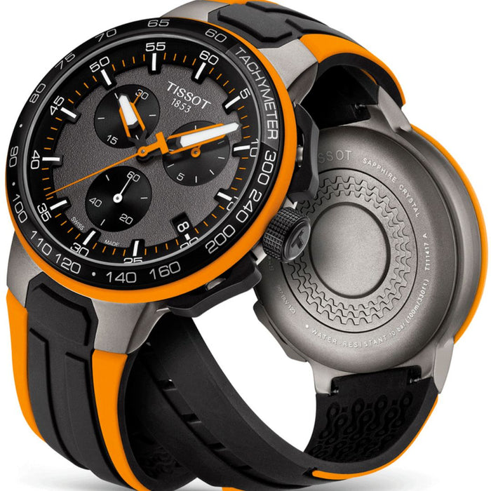 Tissot T-Race Chronograph Orange & Black – 47mm Men’s Sport Watch t111.417.37.441.04 (Swiss Factory)