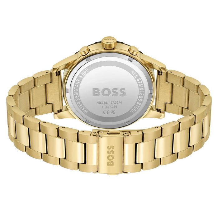 Hugo Boss All Gold Solar-Powered Chronograph Men’s Watch – Black Dial 1514033