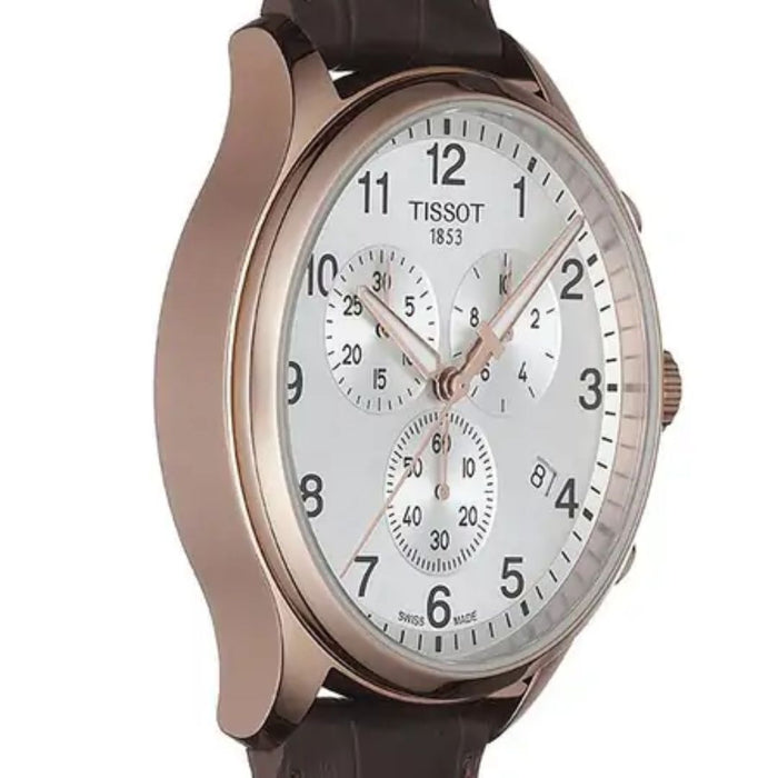 Tissot Chronograph Rose Gold White Dial – Classic Sport t116.617.36.037.00 - Authentic