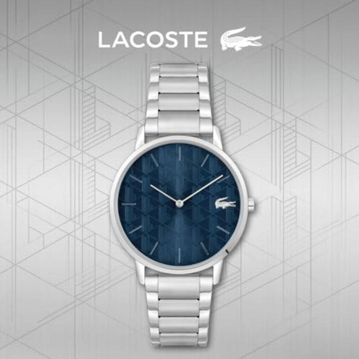 Lacoste Vienna Men’s Blue Dial Stainless Steel Watch - 2011305 - Authentic