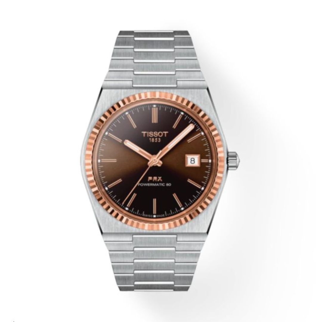 Tissot PRX Powermatic 80 – Brown Dial with Rose Gold Bezel | Men's Aut ...