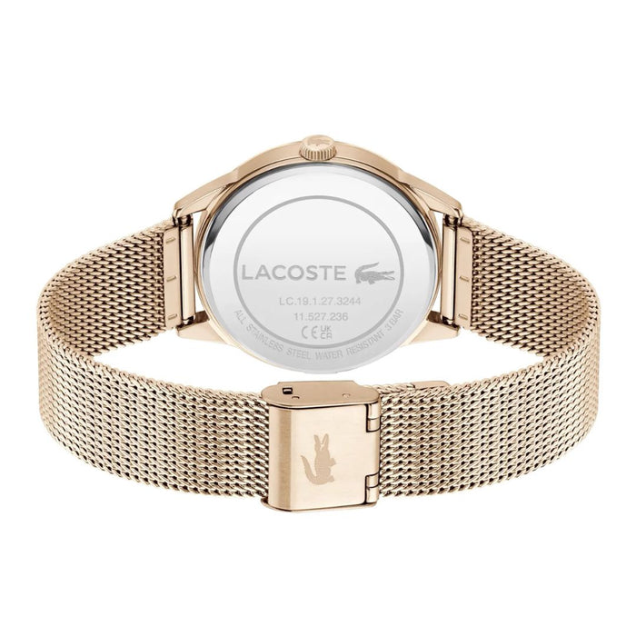 Lacoste Vienna Rose Gold Mesh Women’s Watch - 2001344 - Authentic