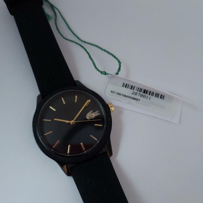 Lacoste Men's Geneva Black Silicone Watch - 2070011 - Authentic