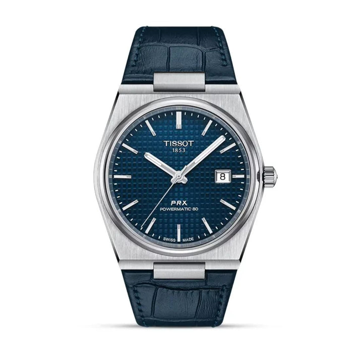 Tissot PRX Powermatic 80 Blue Dial Leather Strap Men’s Watch t137.407.16.041.00 - Swiss Factory