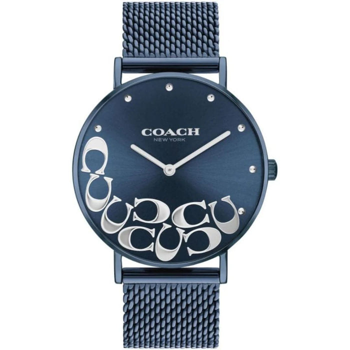 Coach Women’s Minimalist Watch – Navy Blue Dial, Mesh Bracelet 14503824 - Authentic