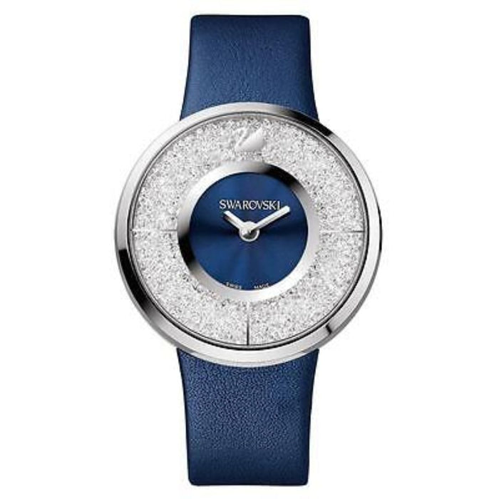 Swarovski Crystalline Aura Blue Leather Watch - 1184026 - Authentic