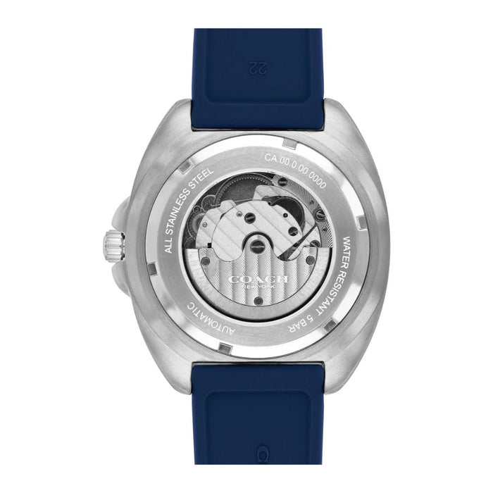 Coach Automatic Diver Style – Blue Edition Men’s Watch – Blue Dial & Blue Silicone Strap 14602714 - Authentic