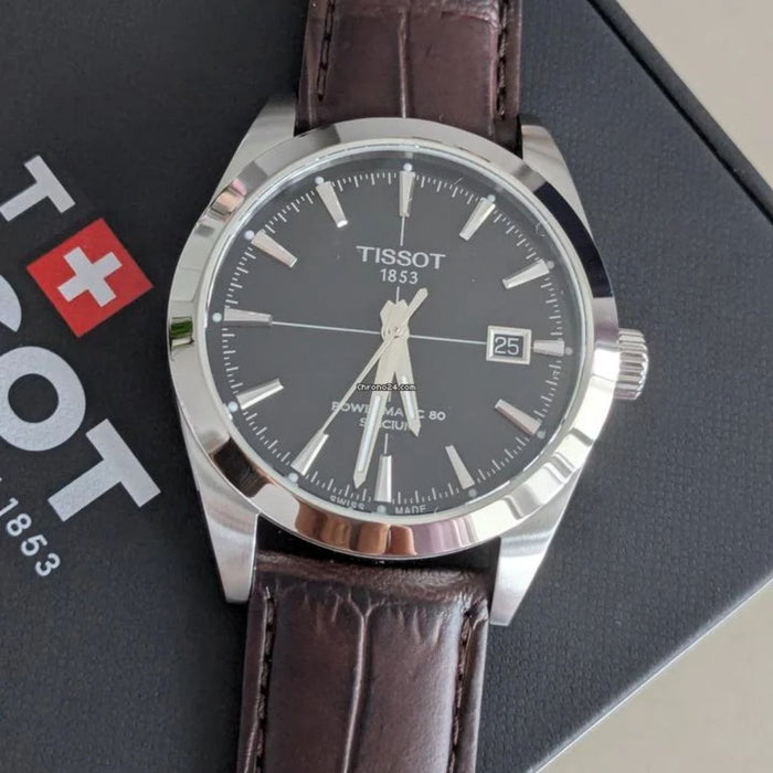 Tissot Gentleman Powermatic 80 Silicium Black Dial t127.407.16.051.01 - Swiss Factory