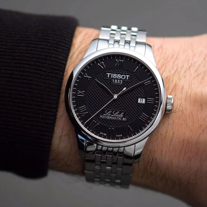 Tissot Le Locle Powermatic 80 Black Dial – Stainless Steel Bracelet t006.407.11.053.00 - swiss factory