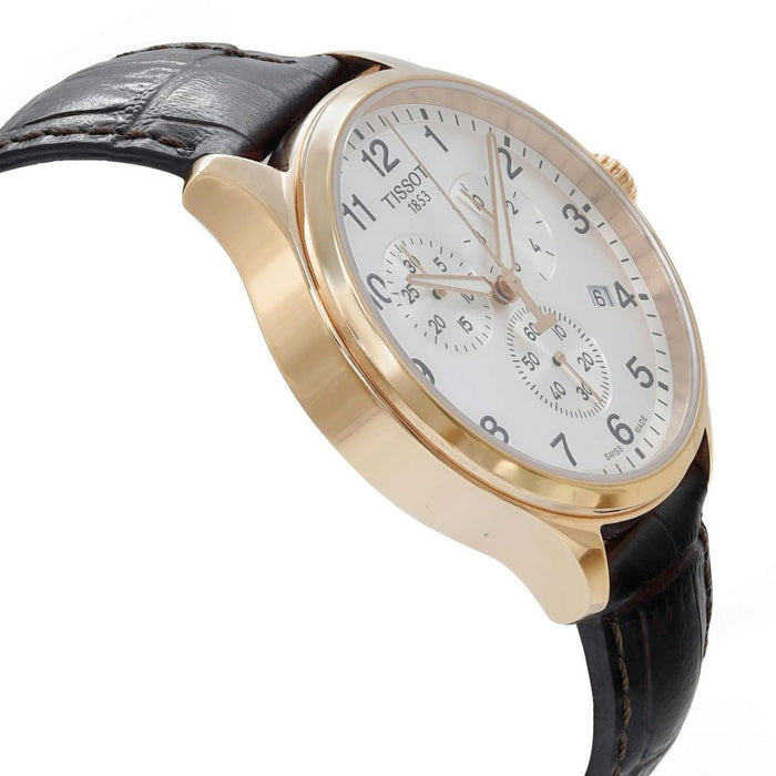 Tissot Chronograph Rose Gold White Dial – Classic Sport t116.617.36.037.00 - Authentic