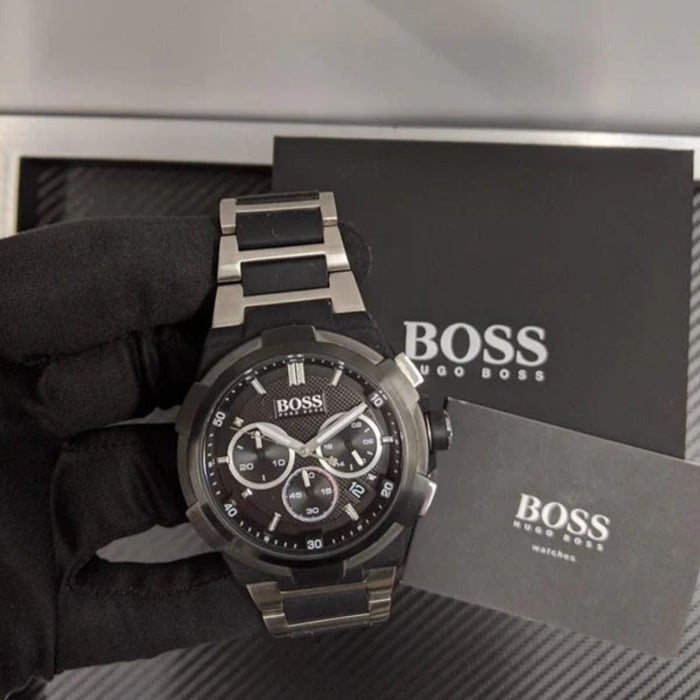 Hugo Boss Black & Silver Chronograph – Sport Steel Edition 1513368 - Authentic