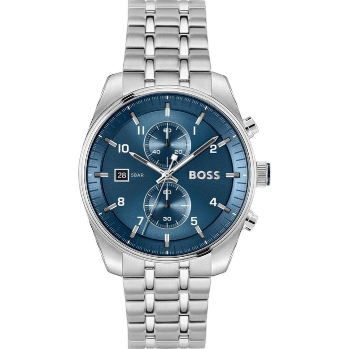 Hugo Boss Pioneer Blue Chronograph Men’s Watch – 1514216 - Authentic