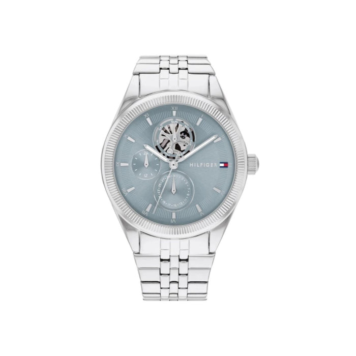 Tommy Hilfiger  Silver Automatic-Style Watch with Open Heart Dial 1782714 - Authentic