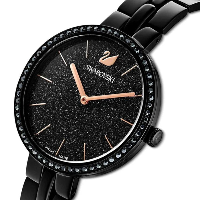Swarovski Cosmopolitan Black Crystal Watch - 5547646 - Authentic