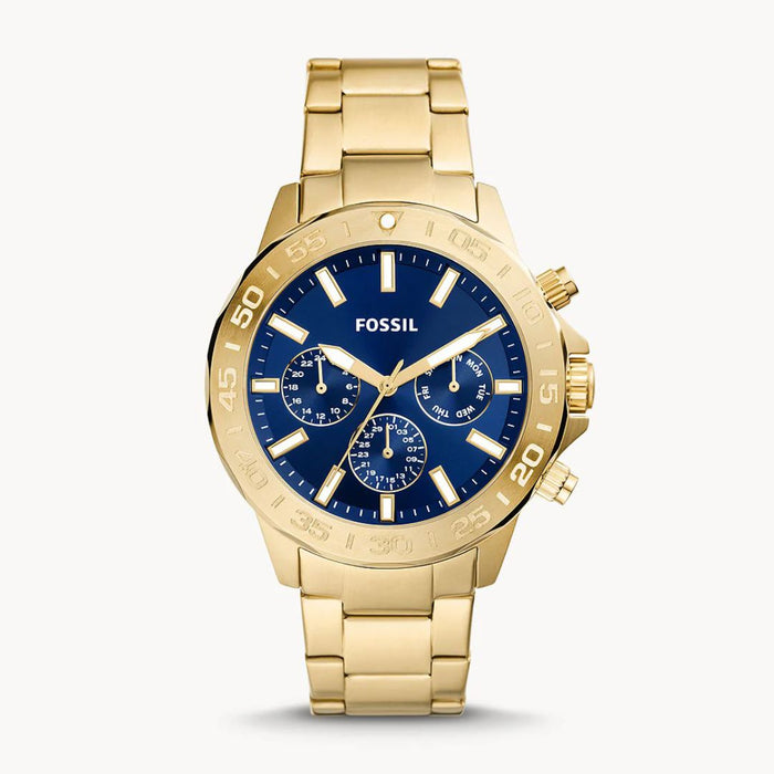 Fossil Dean Chronograph Gold-Tone Stainless Steel Watch - BQ2706 - Authentic