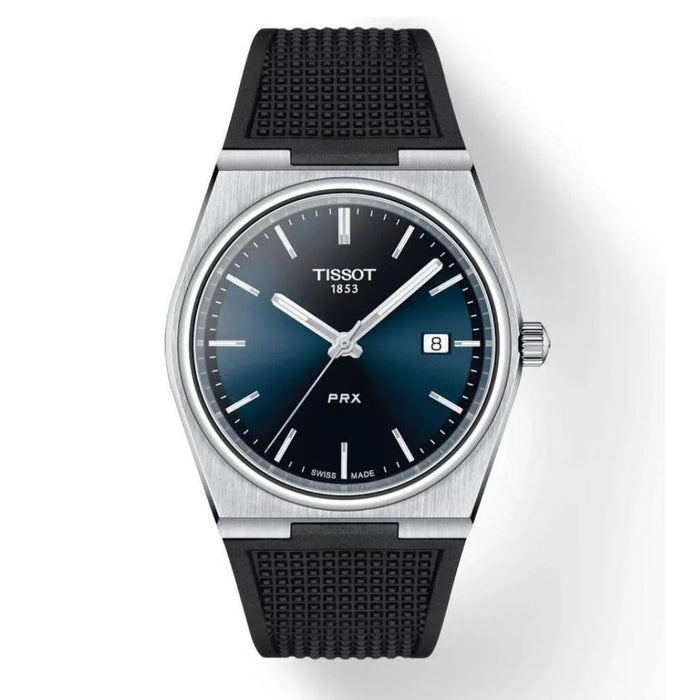 Tissot PRX Quartz 40MM – Blue Dial Rubber Strap t137.410.17.041.00 - Authentic