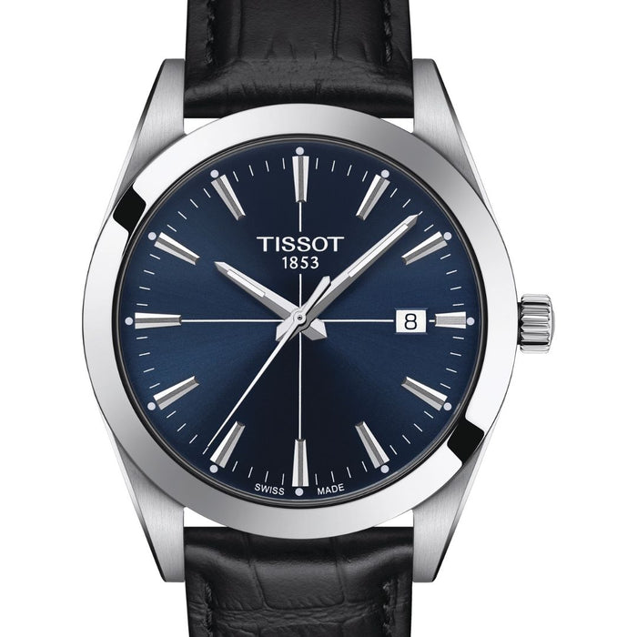 Tissot Gentleman Powermatic 80 Blue Dial Leather Strap t127.410.16.041.01 - Swiss Factory