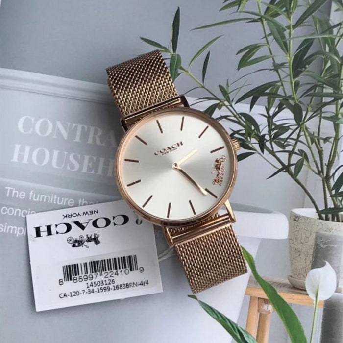 Coach Women’s Classic Quartz Watch – Elegant Dial, Premium Strap 14503126 - Authentic