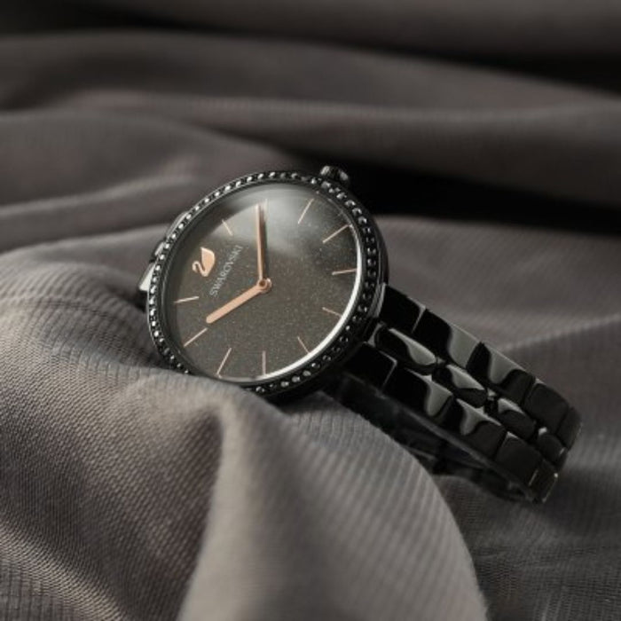 Swarovski Cosmopolitan Black Crystal Watch - 5547646 - Authentic