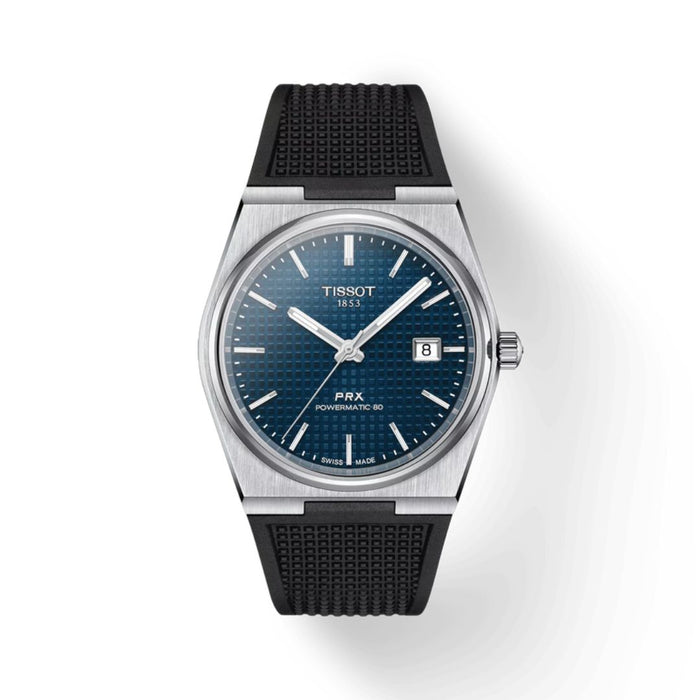 Tissot PRX Powermatic 80 Blue Dial – Black Rubber Strap t137.407.17.041.00 - Authentic