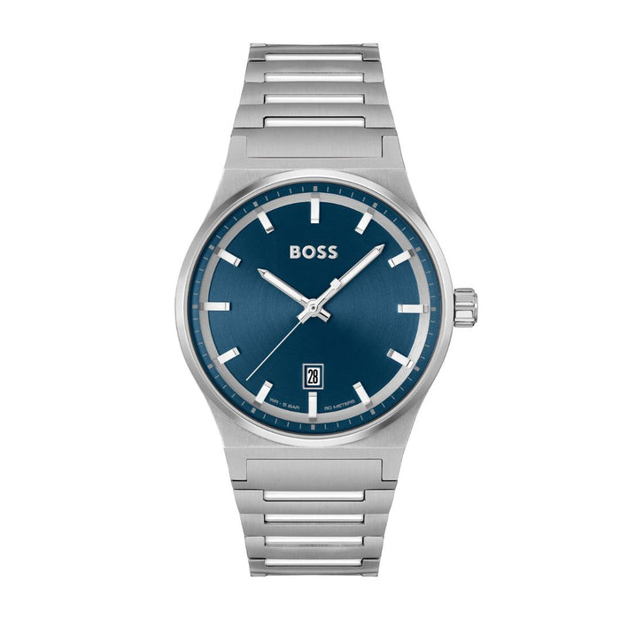 BOSS Pioneer Blue Dial Stainless Steel Men's Watch – 1514076 - Authentic