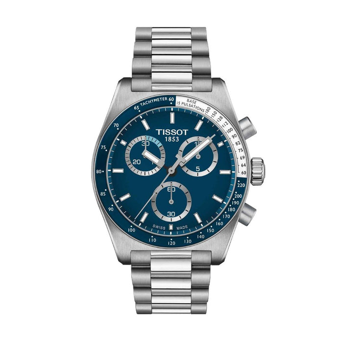 Tissot PRS 516 Chronograph Blue Dial (42MM) – Stainless Steel t149.417.11.041.00 - Swiss Factory