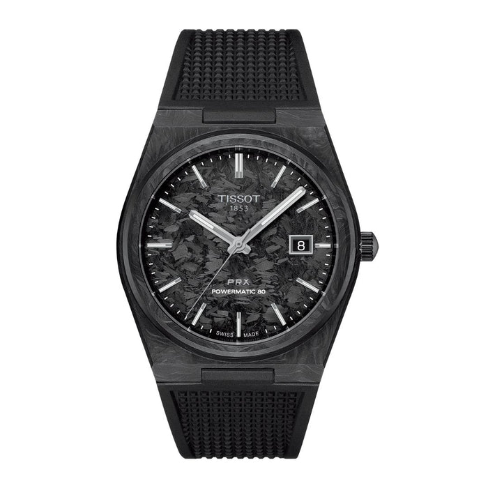 Tissot PRX Powermatic 80 – Carbon Edition (Black Carbon Dial) t137.907.97.201.00 - Swiss Factory