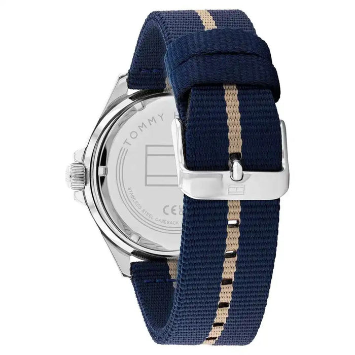 Tommy Hilfiger Men’s Blue Nylon Strap Sport Watch 1792011 - Authentic