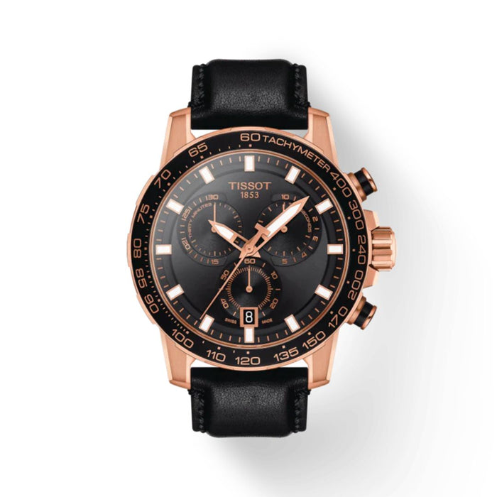 Tissot Chronograph Rose Gold & Black – Executive Sport Edition t125.617.36.051.00 - Authentic
