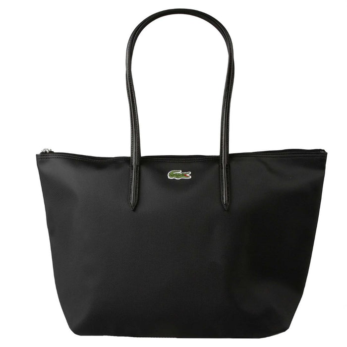 Lacoste Women’s Classic Black Tote Bag - Classic Crocodile Logo