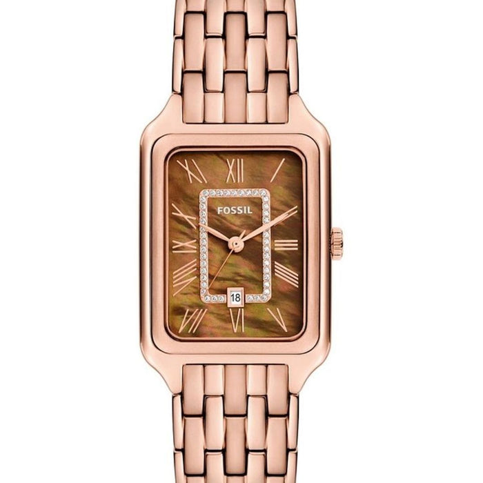 Fossil Carlie Mini Rectangular Rose Gold Women’s Watch - ES5323 - Authentic