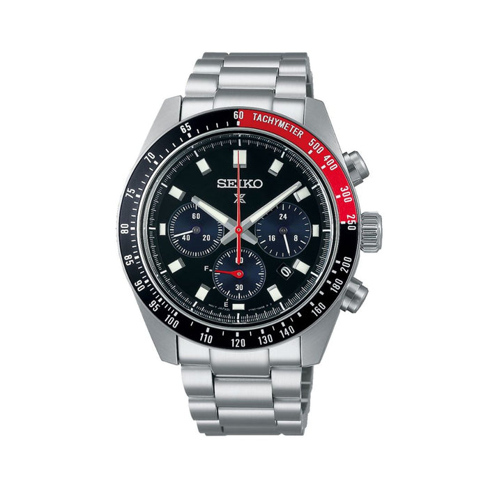 Seiko Prospex Speedtimer Solar Chronograph Tachymeter – Black Dial Stainless Steel SSC916P1 - Authentic
